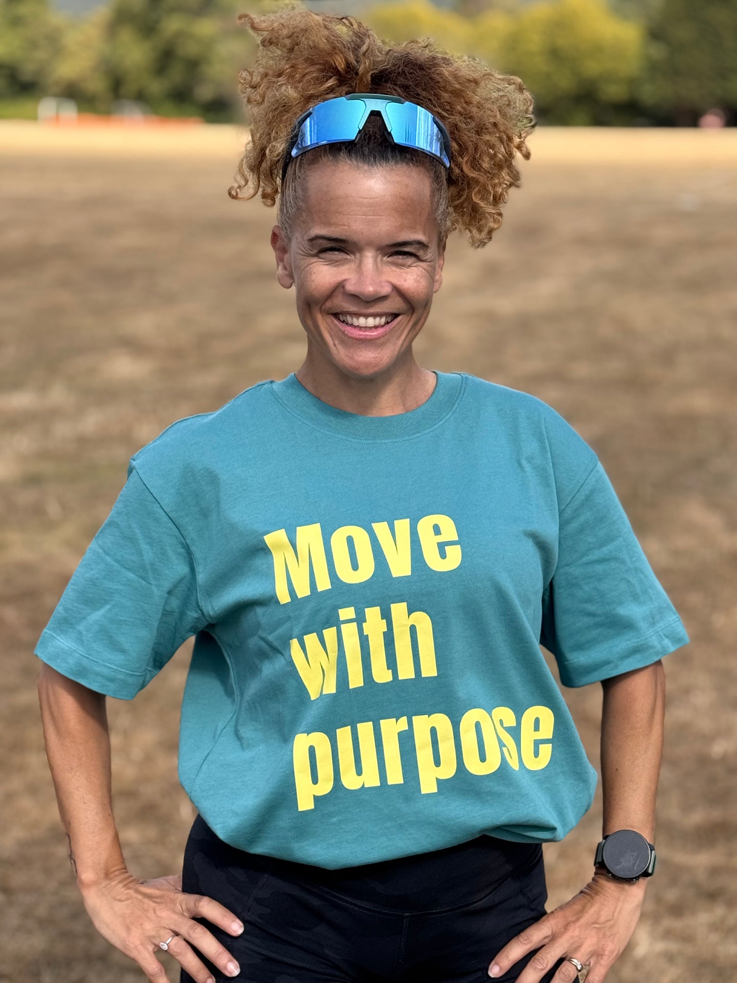 SabsRunMiles Cotton Tee - Move With Purpose