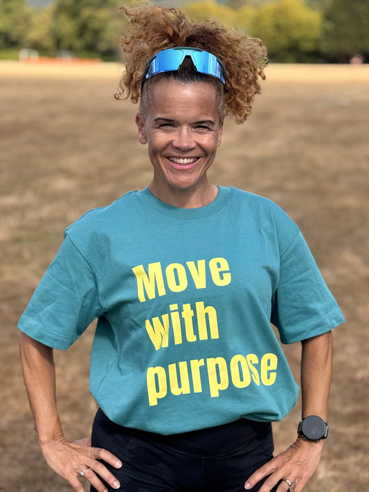 SabsRunMiles Cotton Tee - Move With Purpose